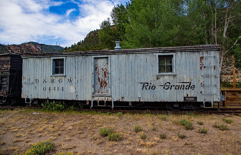 Photograph of Denver & Rio Grande Railroad Box Outfit Car No. 04414