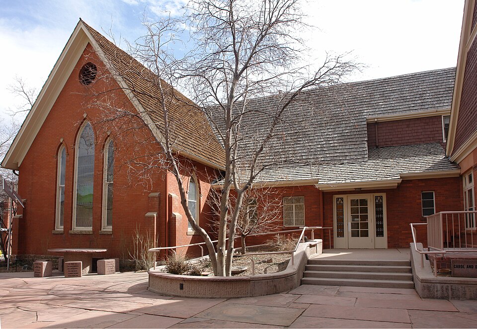 Photograph of First Presbyterian Church of Golden and Unger House