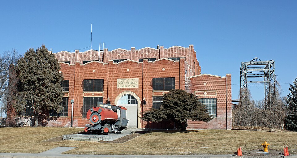 Photograph of Fort Morgan Power Plant Building