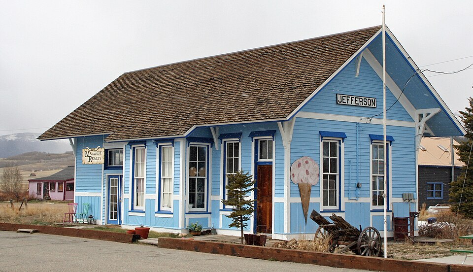 Photograph of Jefferson Denver South Park and Pacific Railroad Depot