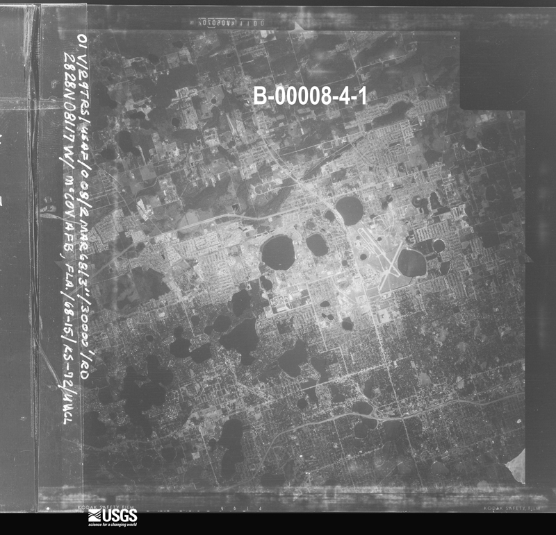 U.S. Geological Survey aerial photograph, 1968-03-02, scale 1:119918