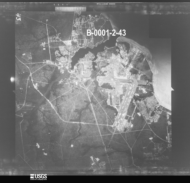 U.S. Geological Survey aerial photograph, 1968-02-09, scale 1:125577