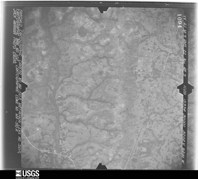 U.S. Geological Survey aerial photograph, 1949-11-22, scale 1:60000