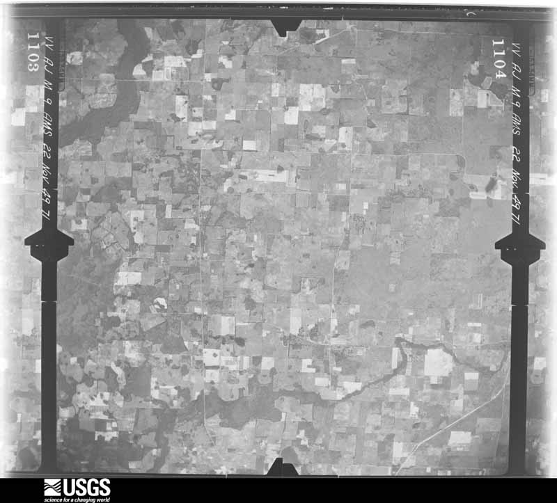 U.S. Geological Survey aerial photograph, 1949-11-22, scale 1:60000