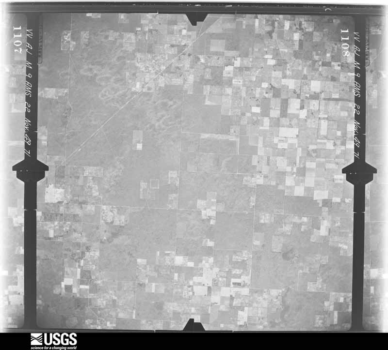 U.S. Geological Survey aerial photograph, 1949-11-22, scale 1:60000