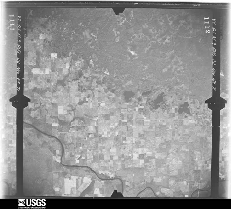 U.S. Geological Survey aerial photograph, 1949-11-22, scale 1:60000