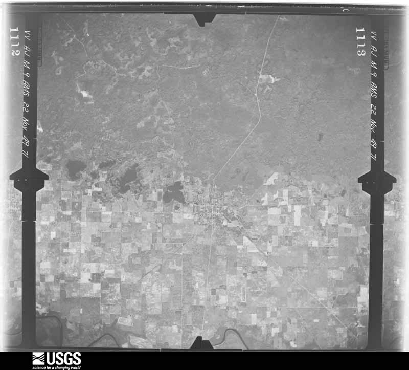 U.S. Geological Survey aerial photograph, 1949-11-22, scale 1:60000