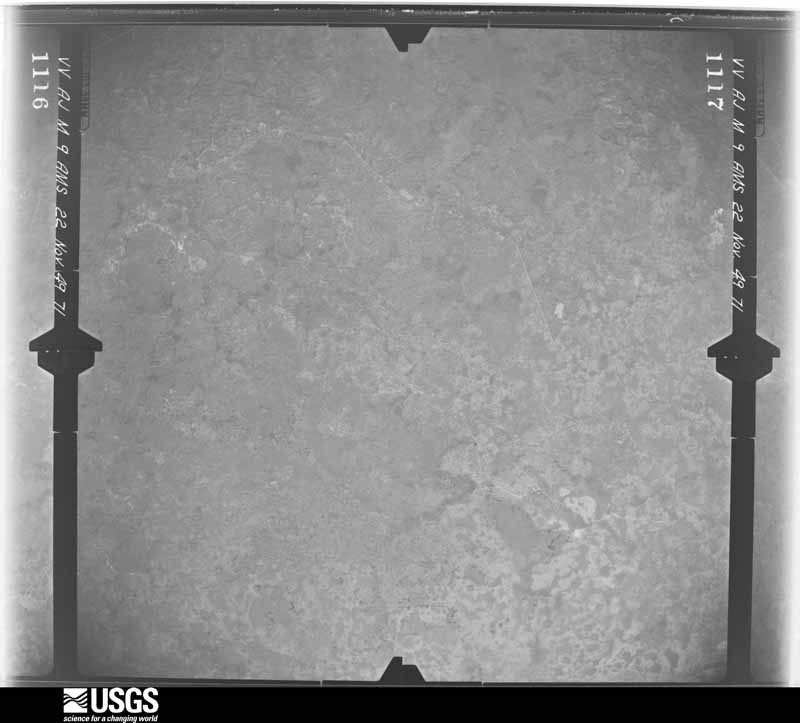 U.S. Geological Survey aerial photograph, 1949-11-22, scale 1:60000
