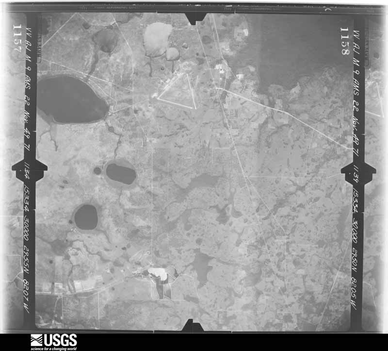 U.S. Geological Survey aerial photograph, 1949-11-22, scale 1:60000