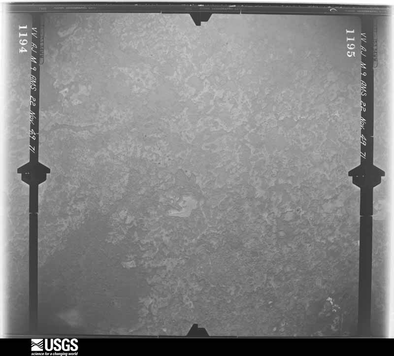 U.S. Geological Survey aerial photograph, 1949-11-22, scale 1:60000