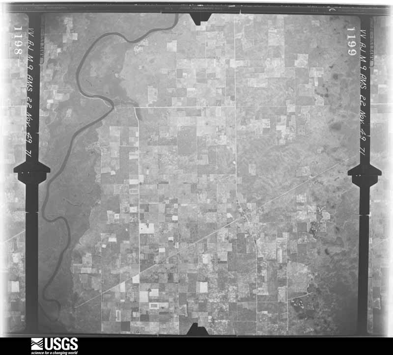 U.S. Geological Survey aerial photograph, 1949-11-22, scale 1:60000