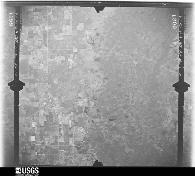 U.S. Geological Survey aerial photograph, 1949-11-22, scale 1:60000