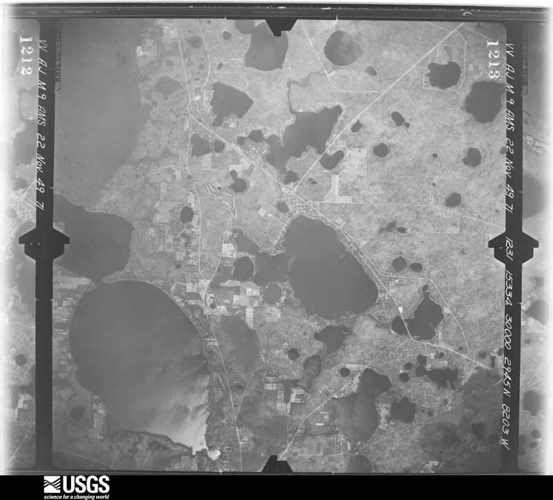 U.S. Geological Survey aerial photograph, 1949-11-22, scale 1:60000