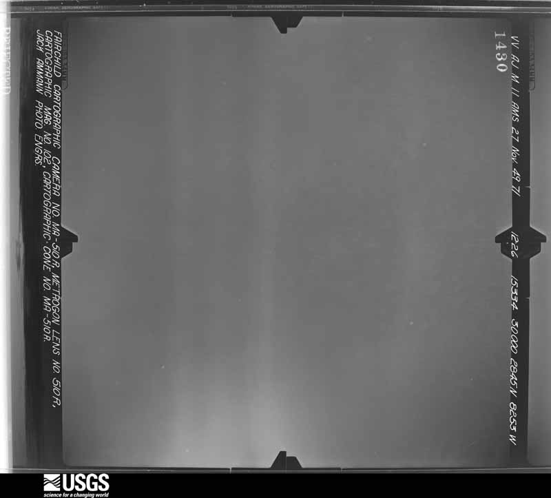 U.S. Geological Survey aerial photograph, 1949-11-27, scale 1:60000
