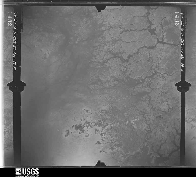U.S. Geological Survey aerial photograph, 1949-11-27, scale 1:60000