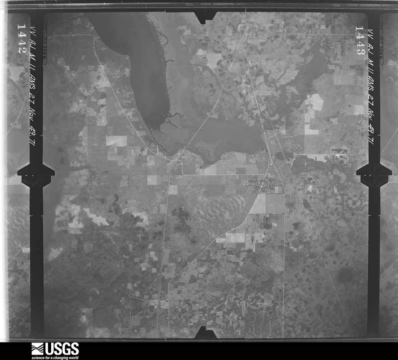 U.S. Geological Survey aerial photograph, 1949-11-27, scale 1:60000