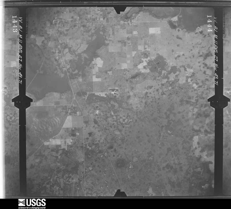 U.S. Geological Survey aerial photograph, 1949-11-27, scale 1:60000