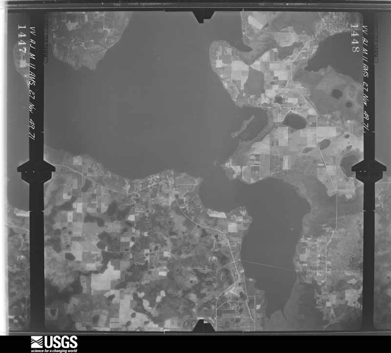U.S. Geological Survey aerial photograph, 1949-11-27, scale 1:60000