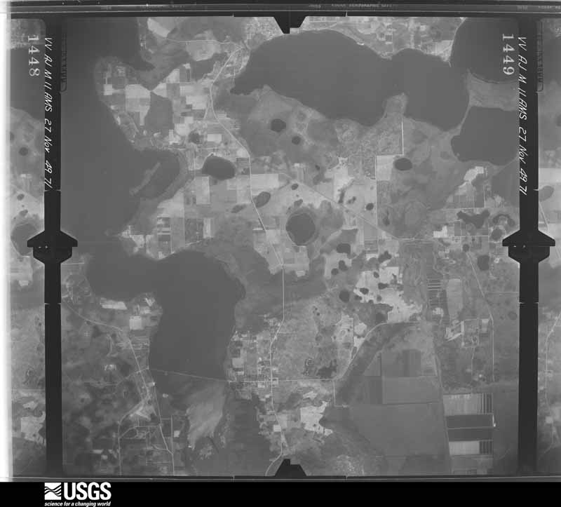 U.S. Geological Survey aerial photograph, 1949-11-27, scale 1:60000