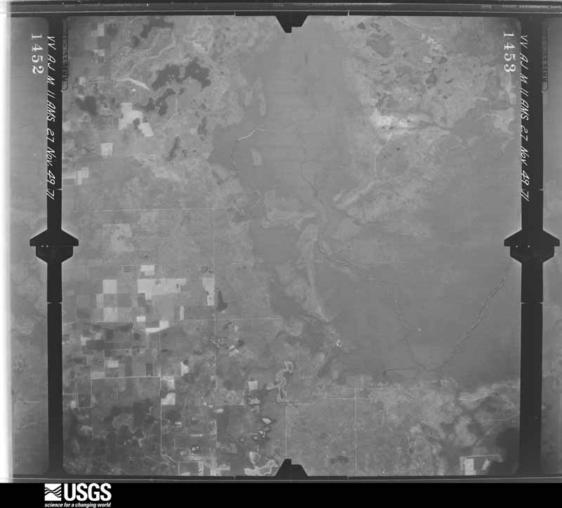 U.S. Geological Survey aerial photograph, 1949-11-27, scale 1:60000