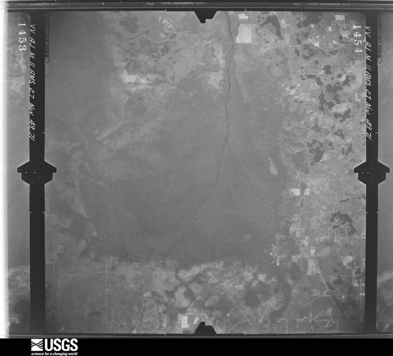 U.S. Geological Survey aerial photograph, 1949-11-27, scale 1:60000