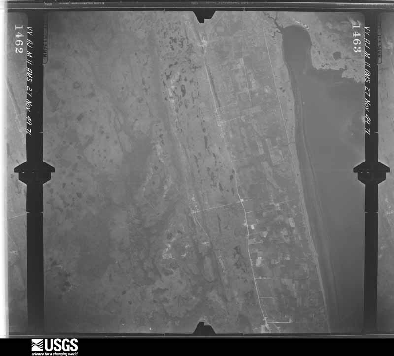 U.S. Geological Survey aerial photograph, 1949-11-27, scale 1:60000