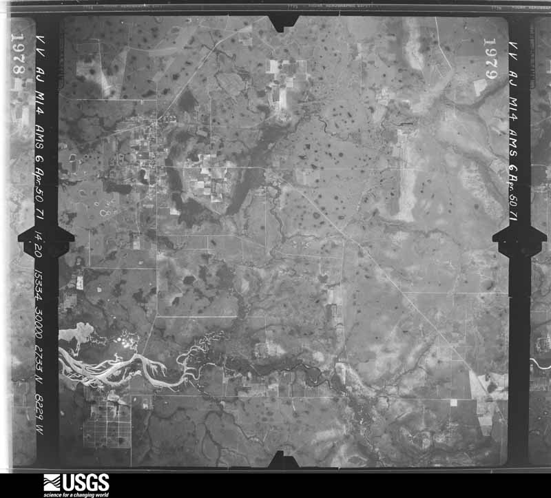 U.S. Geological Survey aerial photograph, 1950-04-06, scale 1:60000