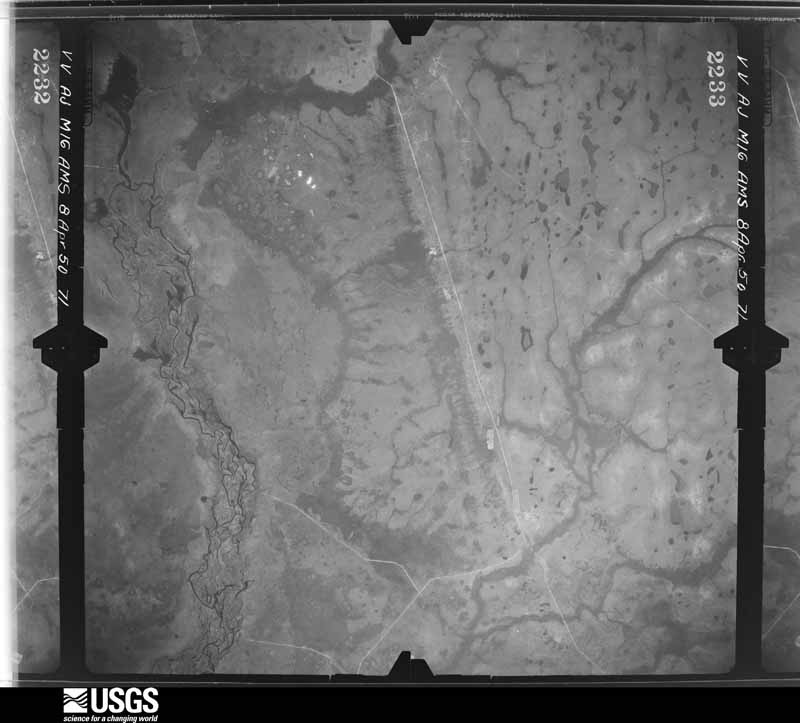 U.S. Geological Survey aerial photograph, 1950-04-08, scale 1:60000