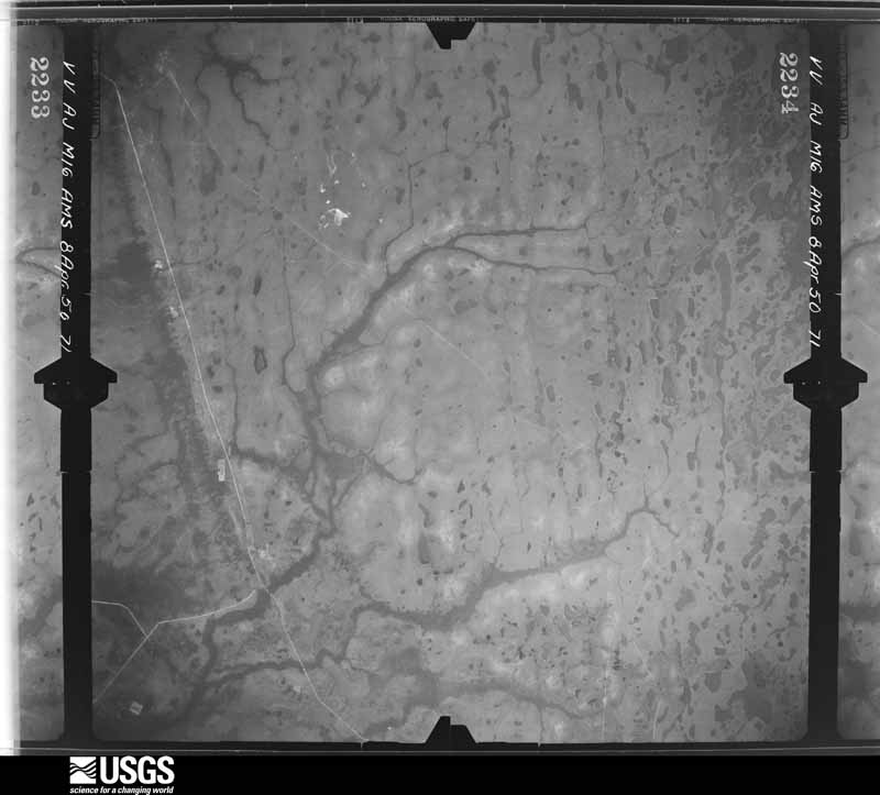 U.S. Geological Survey aerial photograph, 1950-04-08, scale 1:60000
