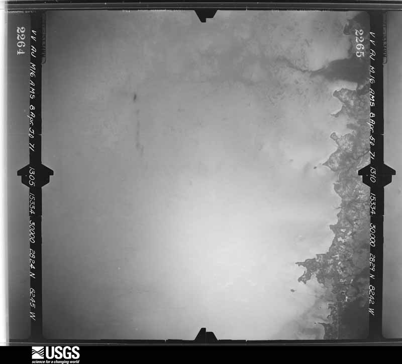 U.S. Geological Survey aerial photograph, 1950-04-08, scale 1:60000