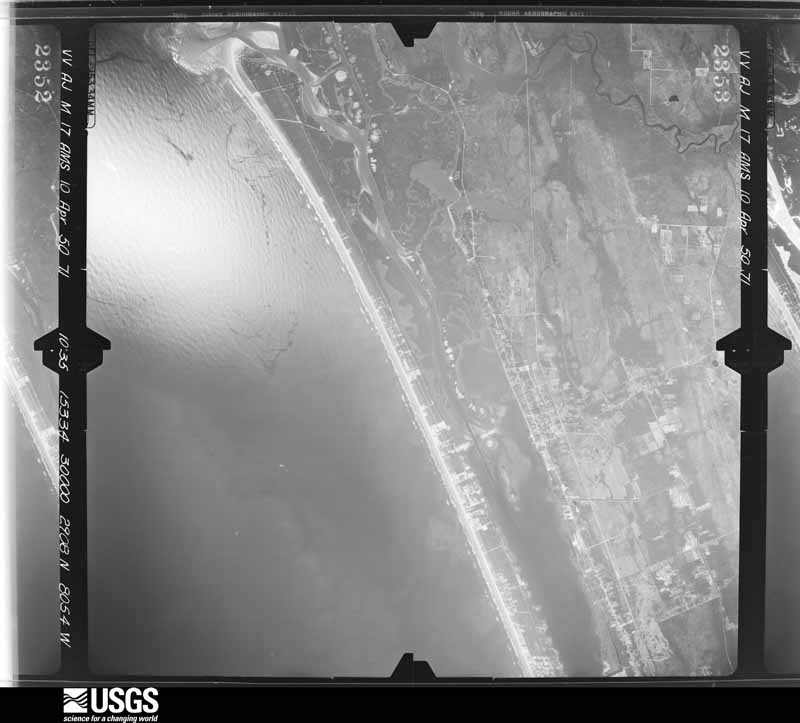 U.S. Geological Survey aerial photograph, 1950-04-10, scale 1:60000