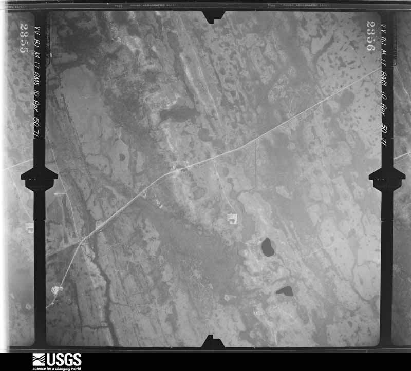 U.S. Geological Survey aerial photograph, 1950-04-10, scale 1:60000