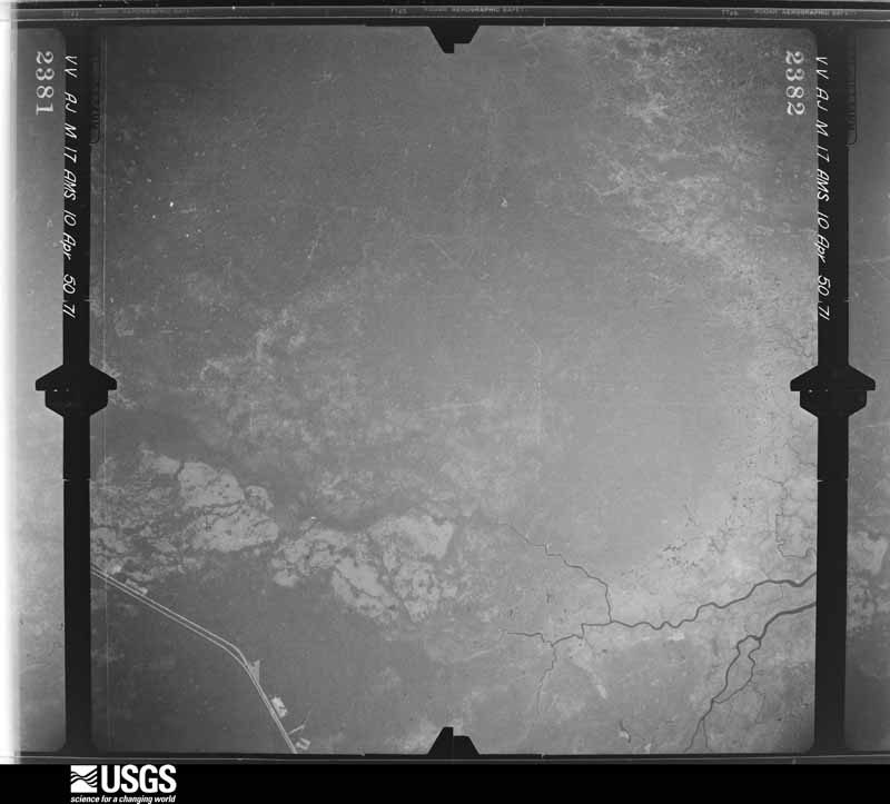 U.S. Geological Survey aerial photograph, 1950-04-10, scale 1:60000
