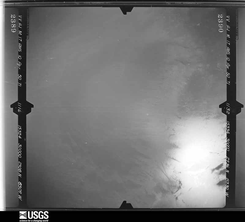 U.S. Geological Survey aerial photograph, 1950-04-10, scale 1:60000