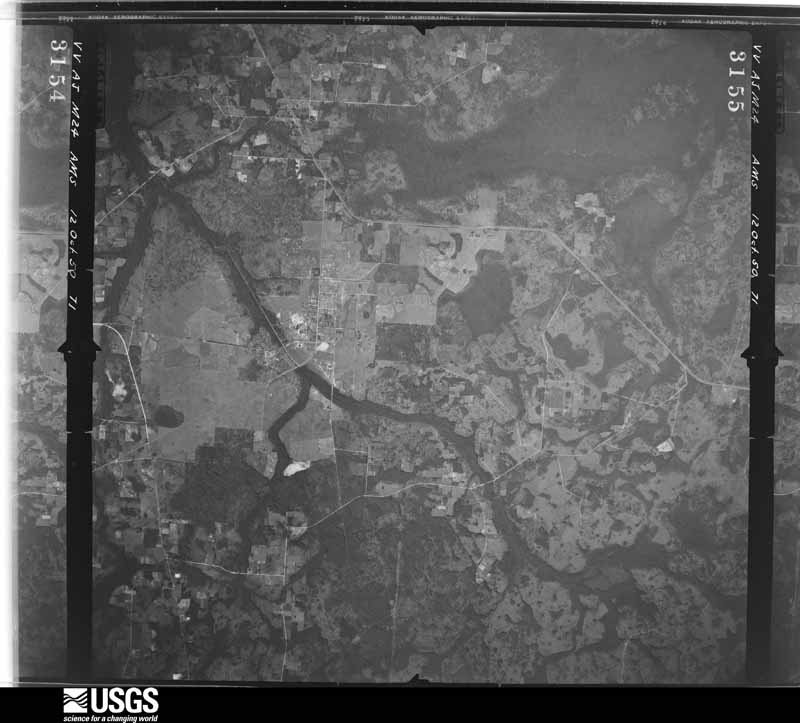 U.S. Geological Survey aerial photograph, 1950-10-12, scale 1:59000
