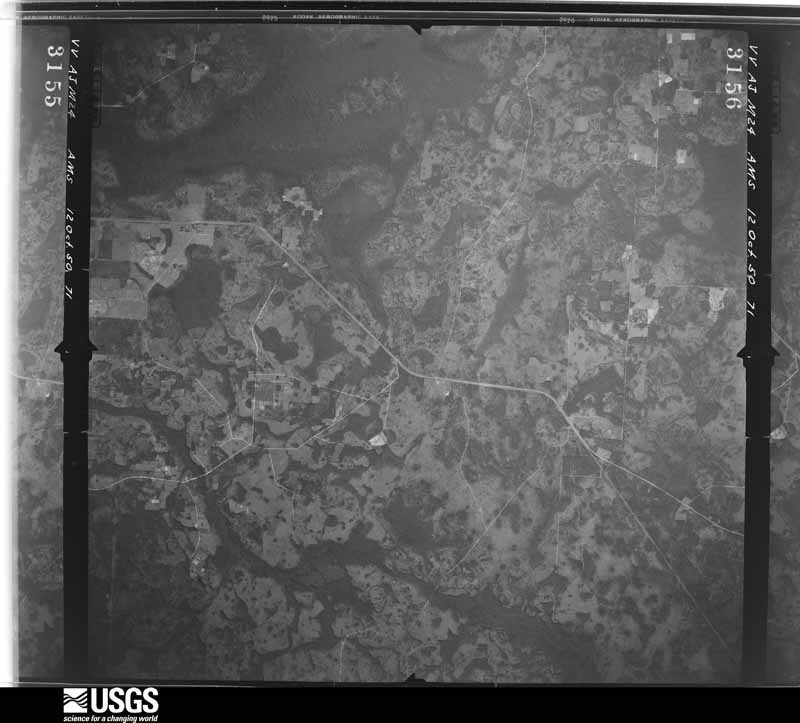 U.S. Geological Survey aerial photograph, 1950-10-12, scale 1:59000