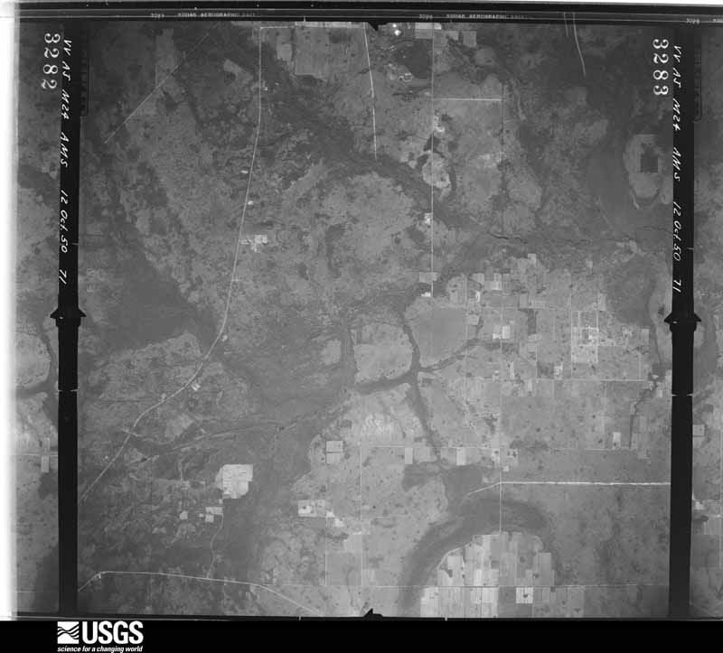 U.S. Geological Survey aerial photograph, 1950-10-12, scale 1:60000