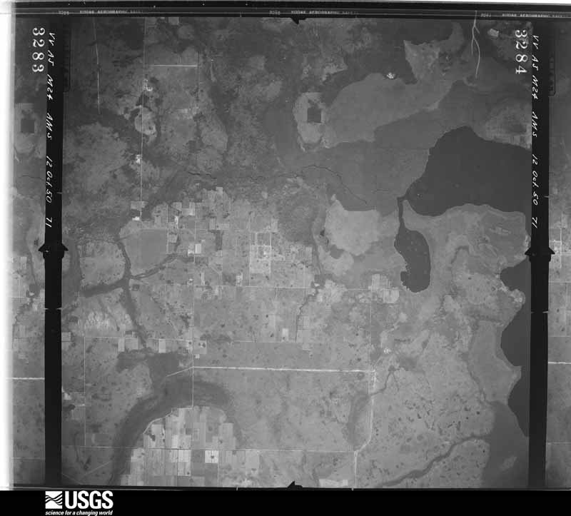 U.S. Geological Survey aerial photograph, 1950-10-12, scale 1:60000
