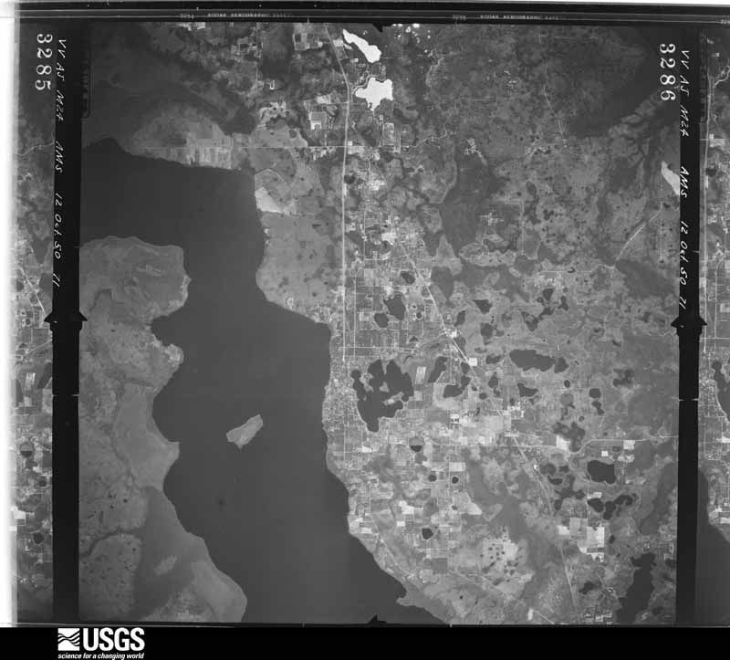 U.S. Geological Survey aerial photograph, 1950-10-12, scale 1:60000
