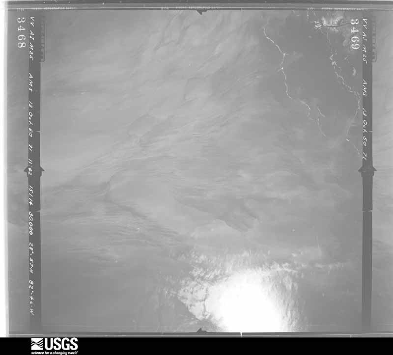 U.S. Geological Survey aerial photograph, 1950-10-13, scale 1:60000