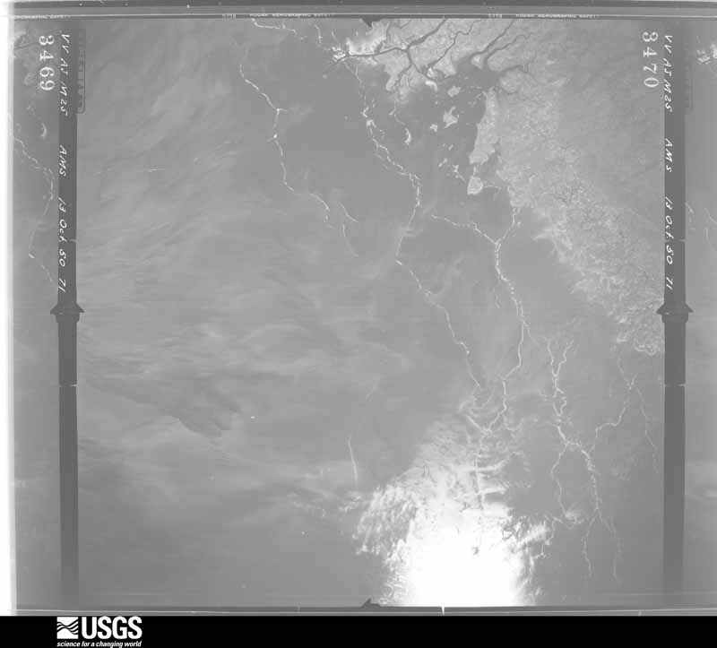 U.S. Geological Survey aerial photograph, 1950-10-13, scale 1:60000