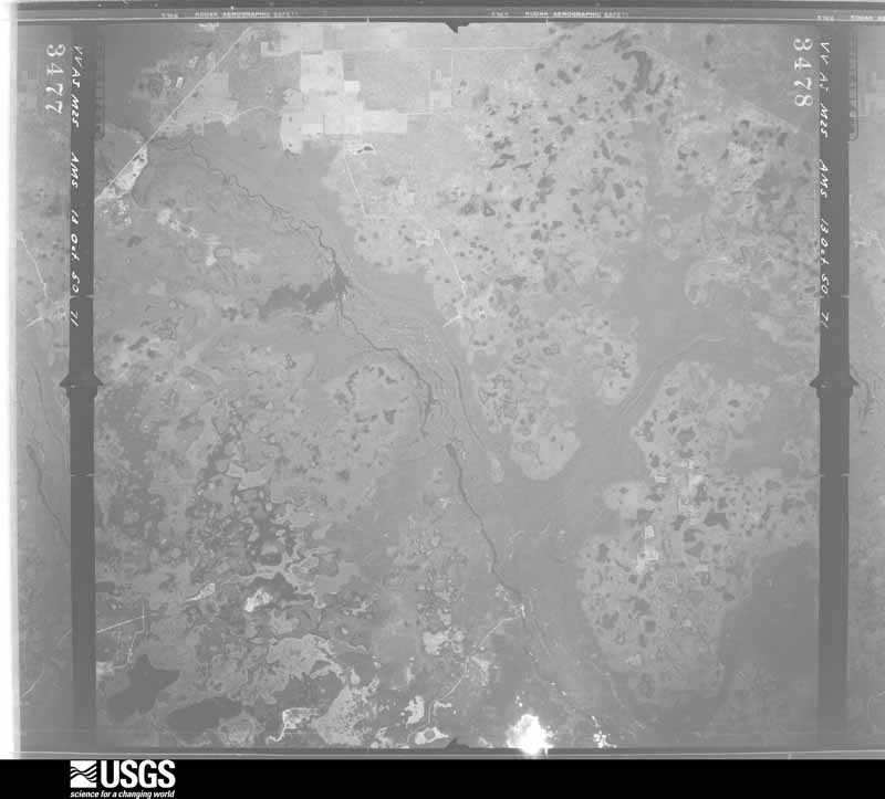 U.S. Geological Survey aerial photograph, 1950-10-13, scale 1:60000