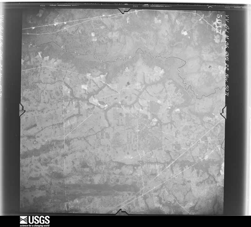 U.S. Geological Survey aerial photograph, 1950-11-22, scale 1:59000