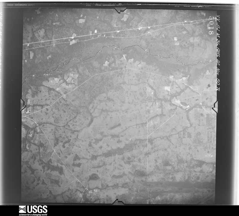 U.S. Geological Survey aerial photograph, 1950-11-22, scale 1:59000