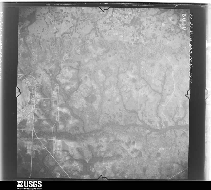 U.S. Geological Survey aerial photograph, 1950-11-22, scale 1:59000