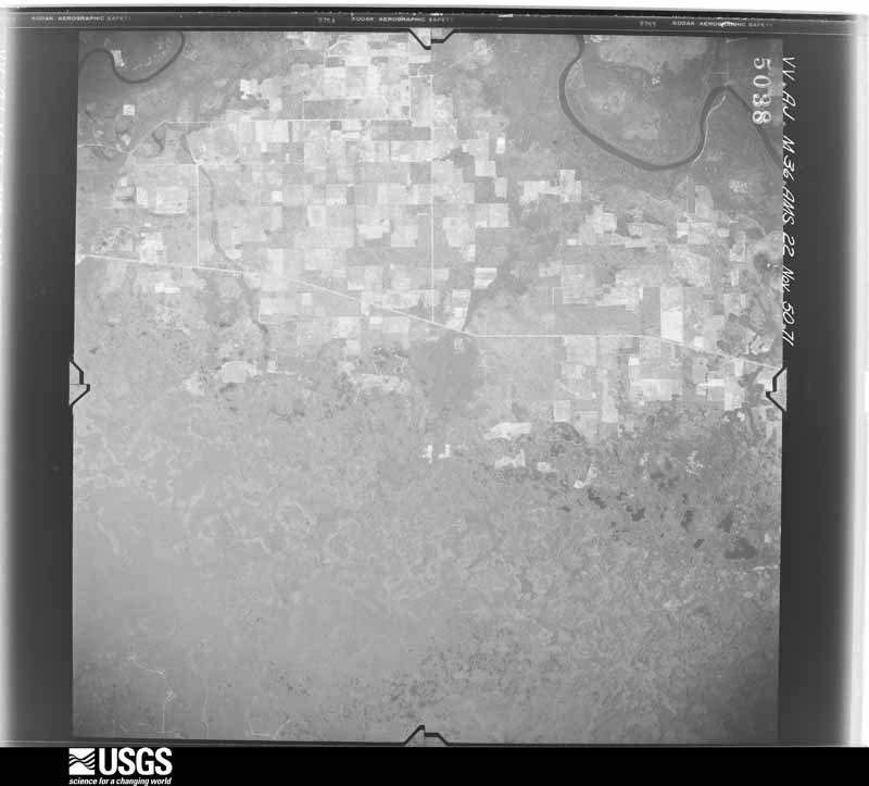 U.S. Geological Survey aerial photograph, 1950-11-22, scale 1:59000