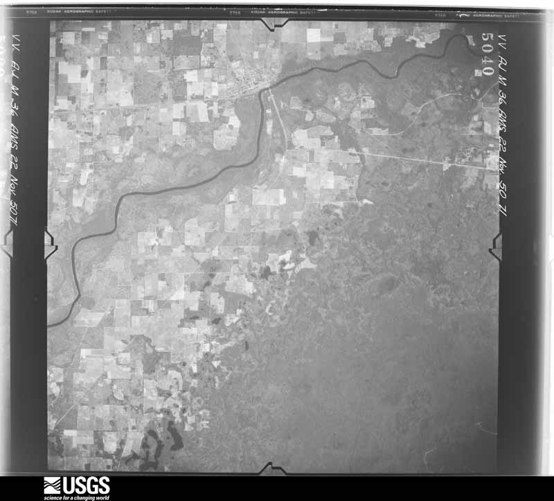 U.S. Geological Survey aerial photograph, 1950-11-22, scale 1:59000