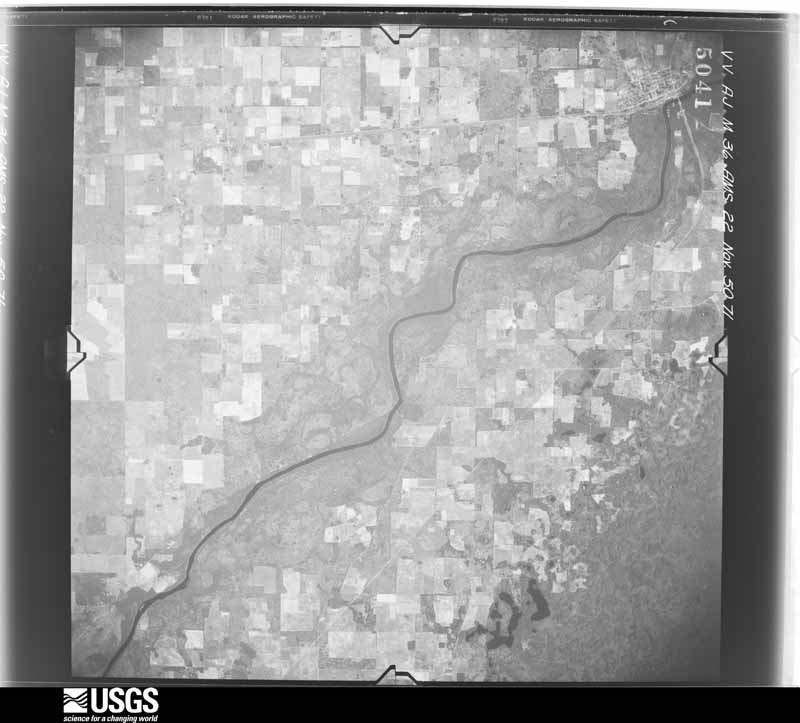 U.S. Geological Survey aerial photograph, 1950-11-22, scale 1:59000