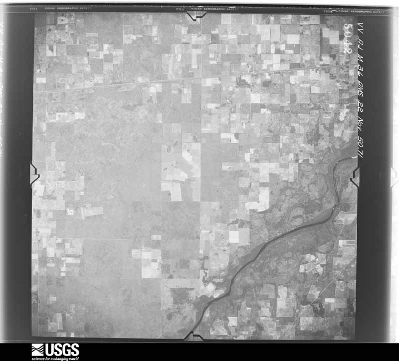 U.S. Geological Survey aerial photograph, 1950-11-22, scale 1:59000