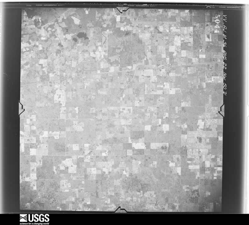 U.S. Geological Survey aerial photograph, 1950-11-22, scale 1:59000